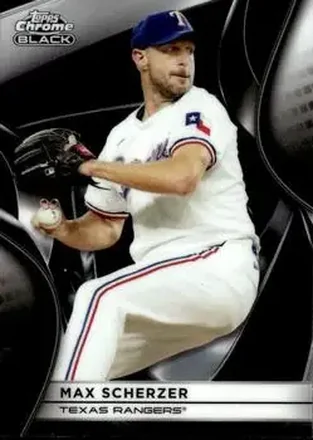 2025 Topps Chrome Black #34 Max Scherzer