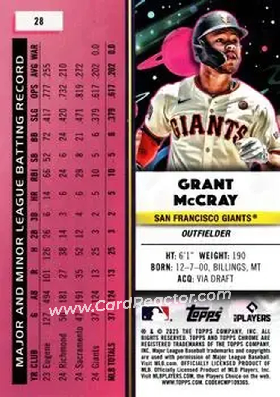 Back of Grant McCray
