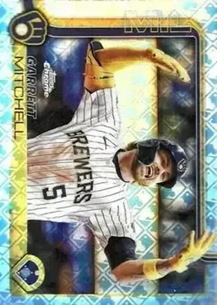 2025 Topps Chrome Logofractor Edition #28 Garrett Mitchell