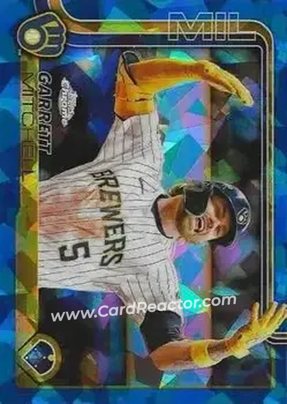 2025 Topps Chrome Sapphire Edition #28 Garrett Mitchell