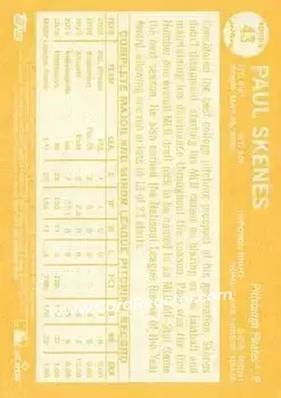 Back of Paul Skenes