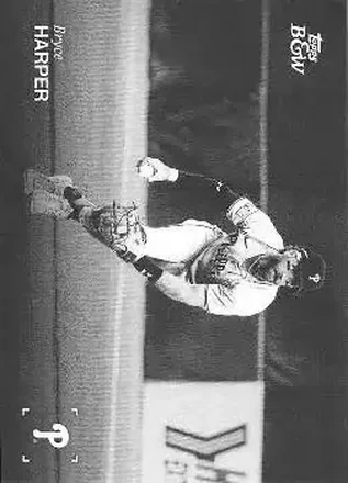 2025 Topps Black & White #042 Bryce Harper