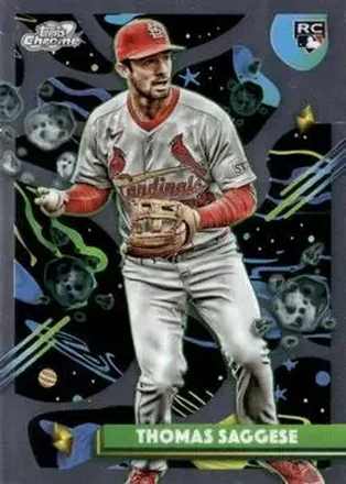 2025 Topps Chrome Cosmic #44 Thomas Saggese