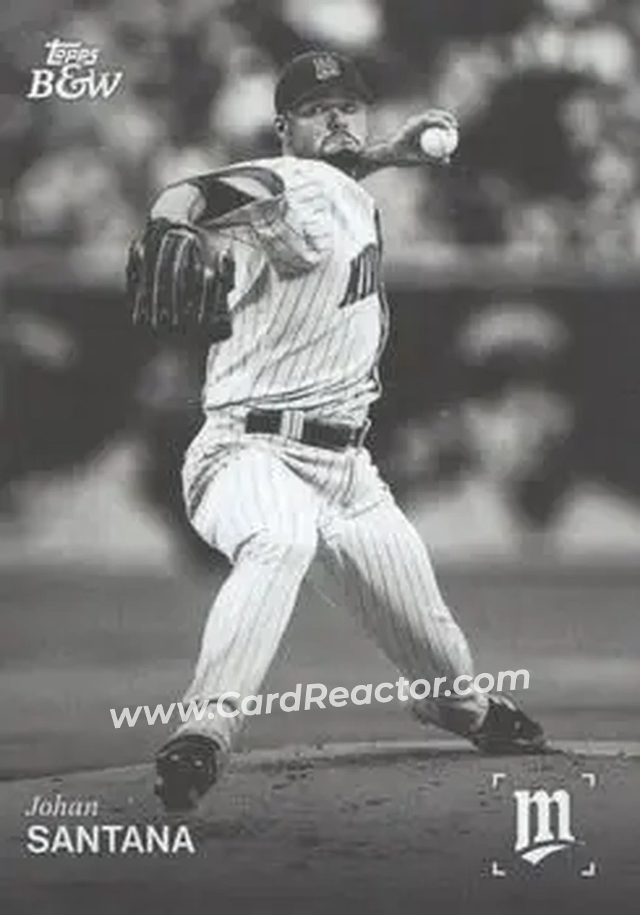 2025 Topps Black & White #060 Johan Santana