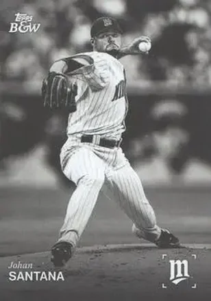 2025 Topps Black & White #060 Johan Santana