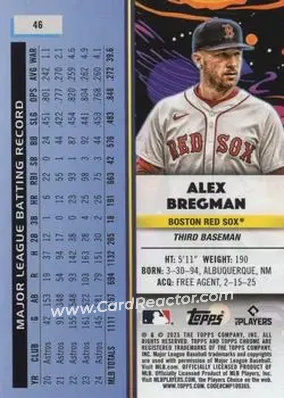 Back of Alex Bregman