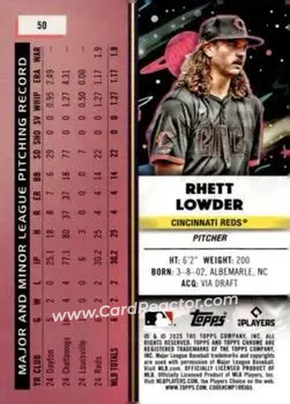 Back of Rhett Lowder