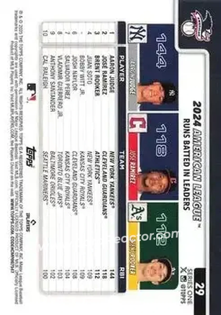 Back of Card #29