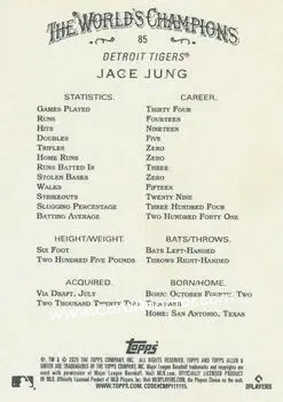 Back of Jace Jung