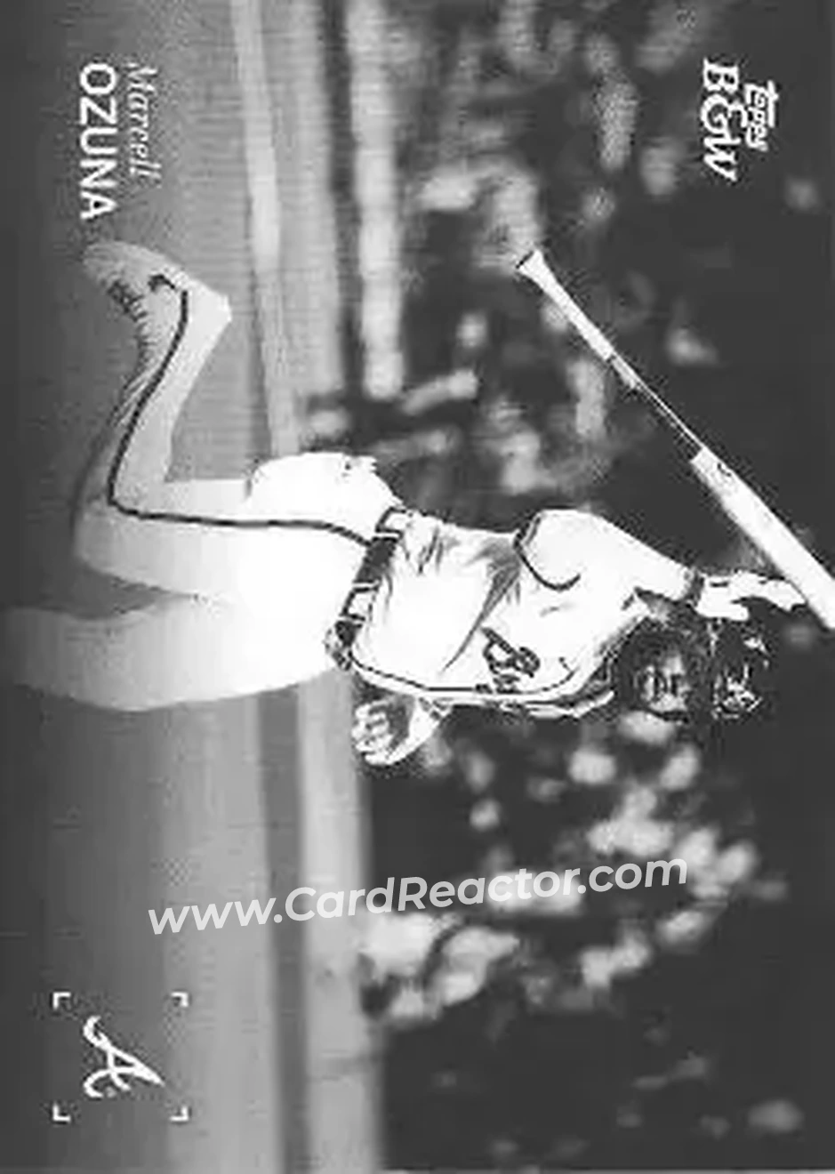 2025 Topps Black & White #065 Marcell Ozuna