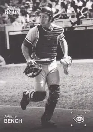 2025 Topps Black & White #066 Johnny Bench