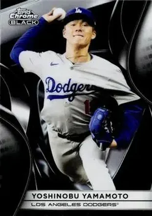2025 Topps Chrome Black #64 Yoshinobu Yamamoto