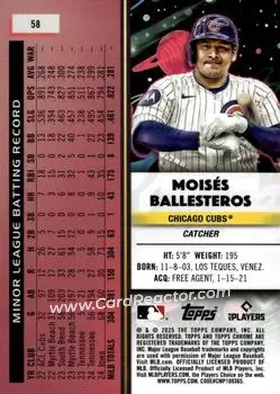 Back of Moisés Ballesteros