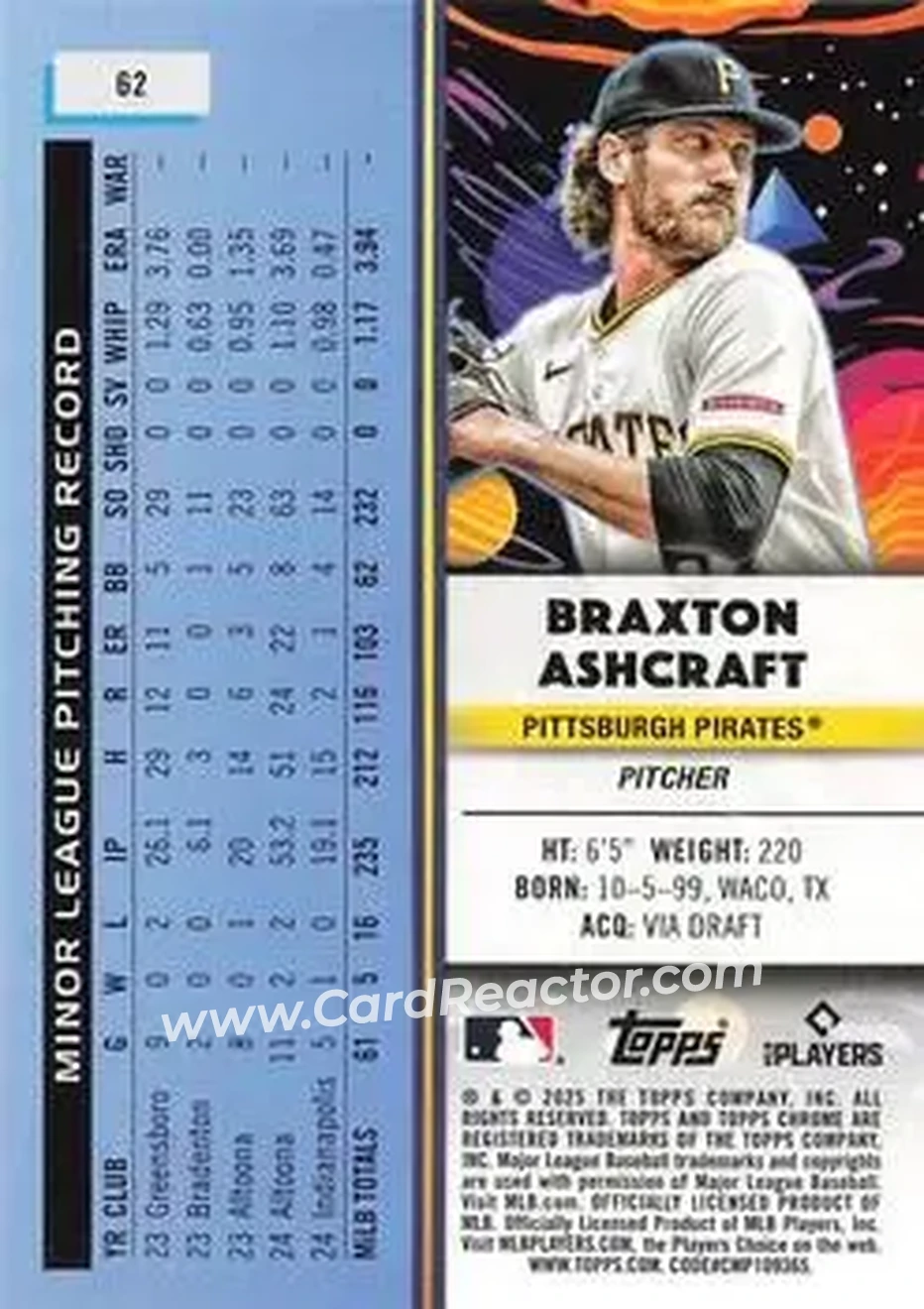 Back of Braxton Ashcraft