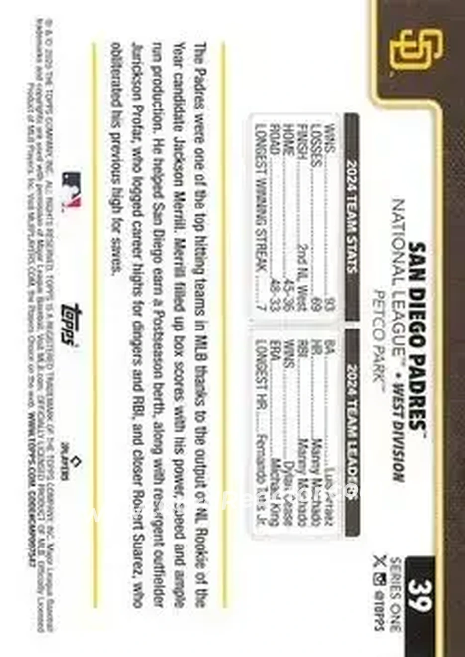 Back of Card #39