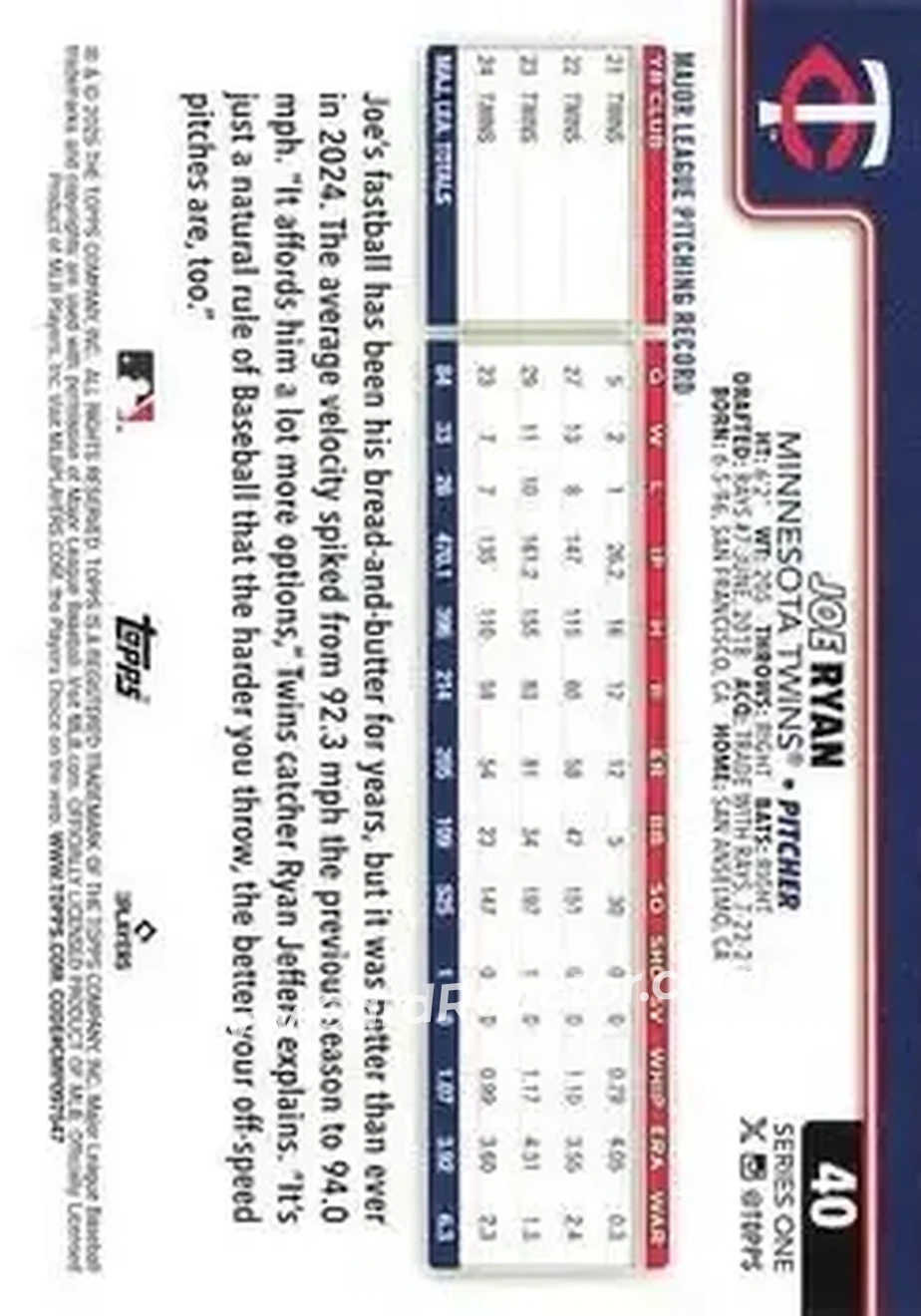 Back of Joe Ryan