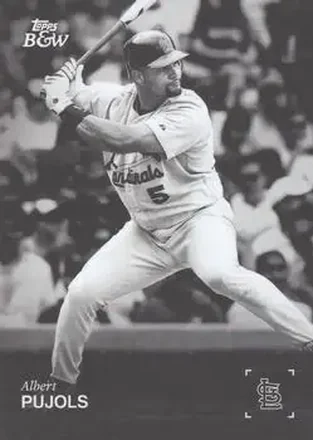 2025 Topps Black & White #080 Albert Pujols