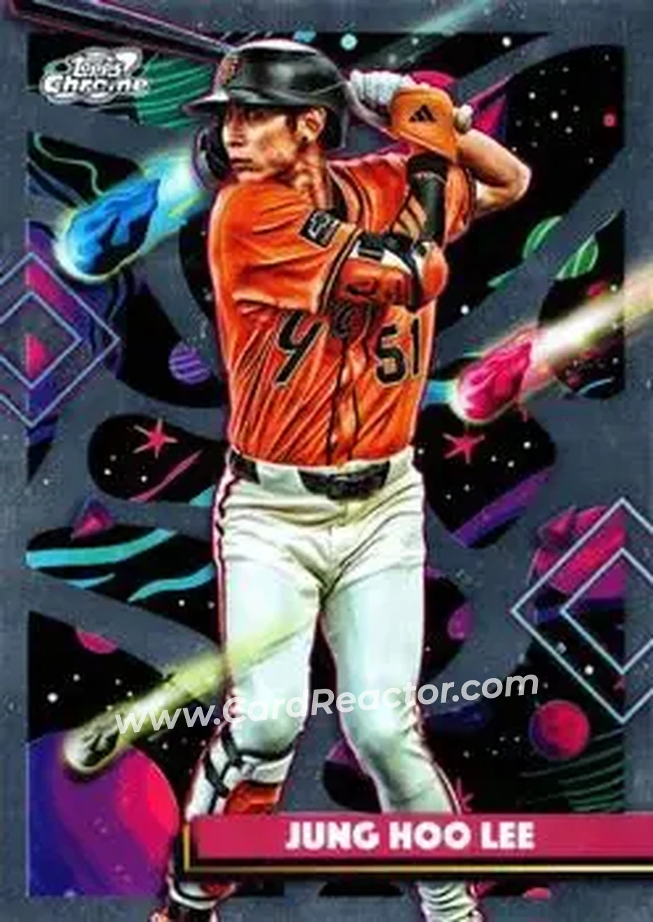 2025 Topps Chrome Cosmic #64 Jung Hoo Lee