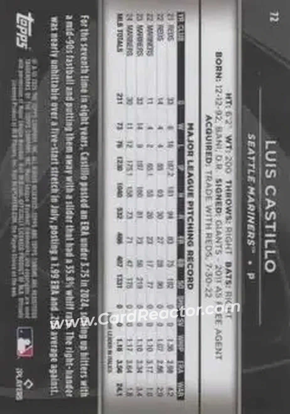 Back of Luis Castillo