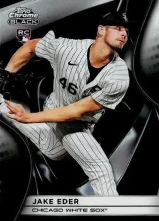 2025 Topps Chrome Black #77 Jake Eder