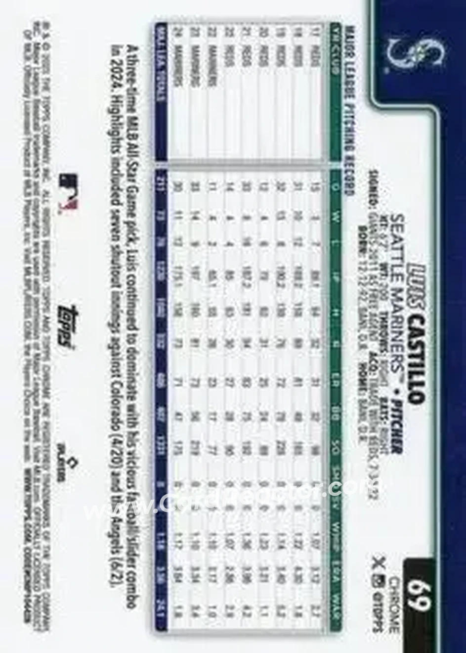 Back of Luis Castillo