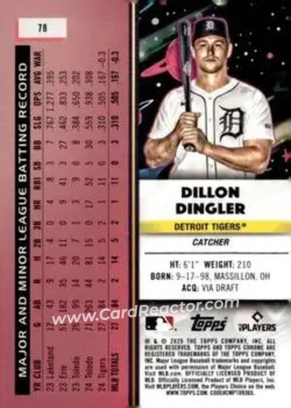 Back of Dillon Dingler