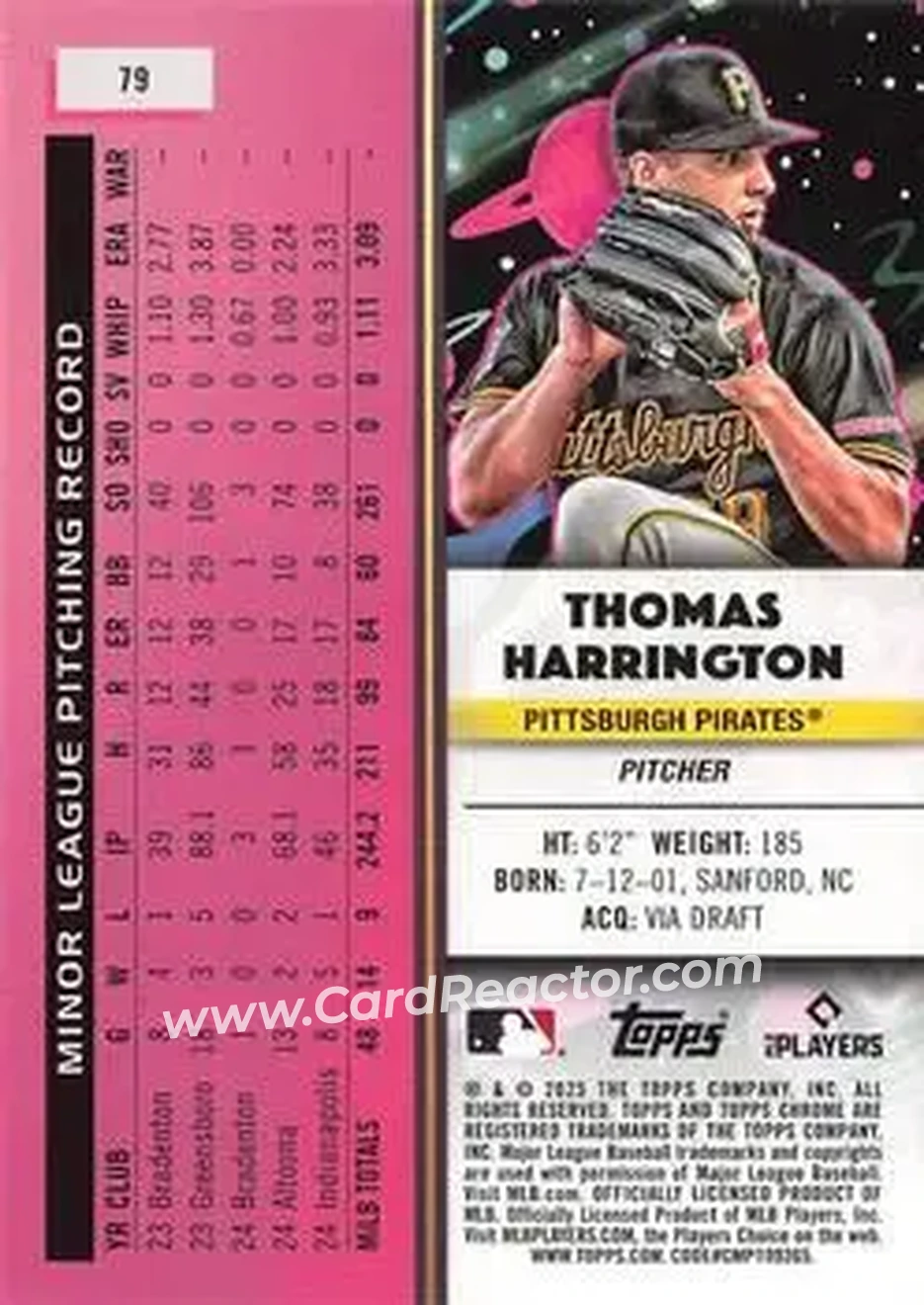 Back of Thomas Harrington