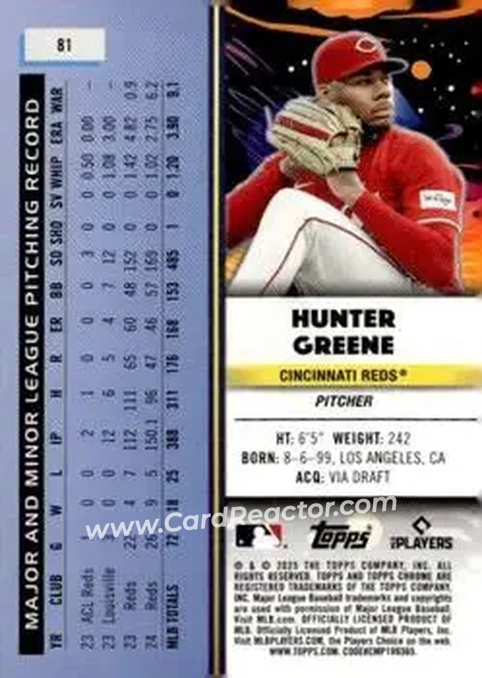 Back of Hunter Greene