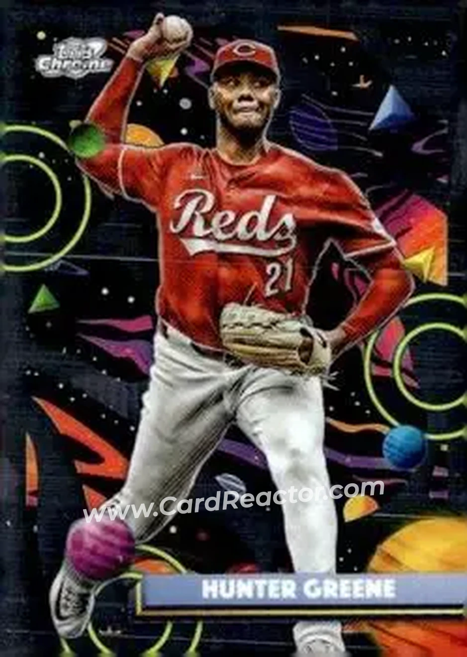 2025 Topps Chrome Cosmic #81 Hunter Greene