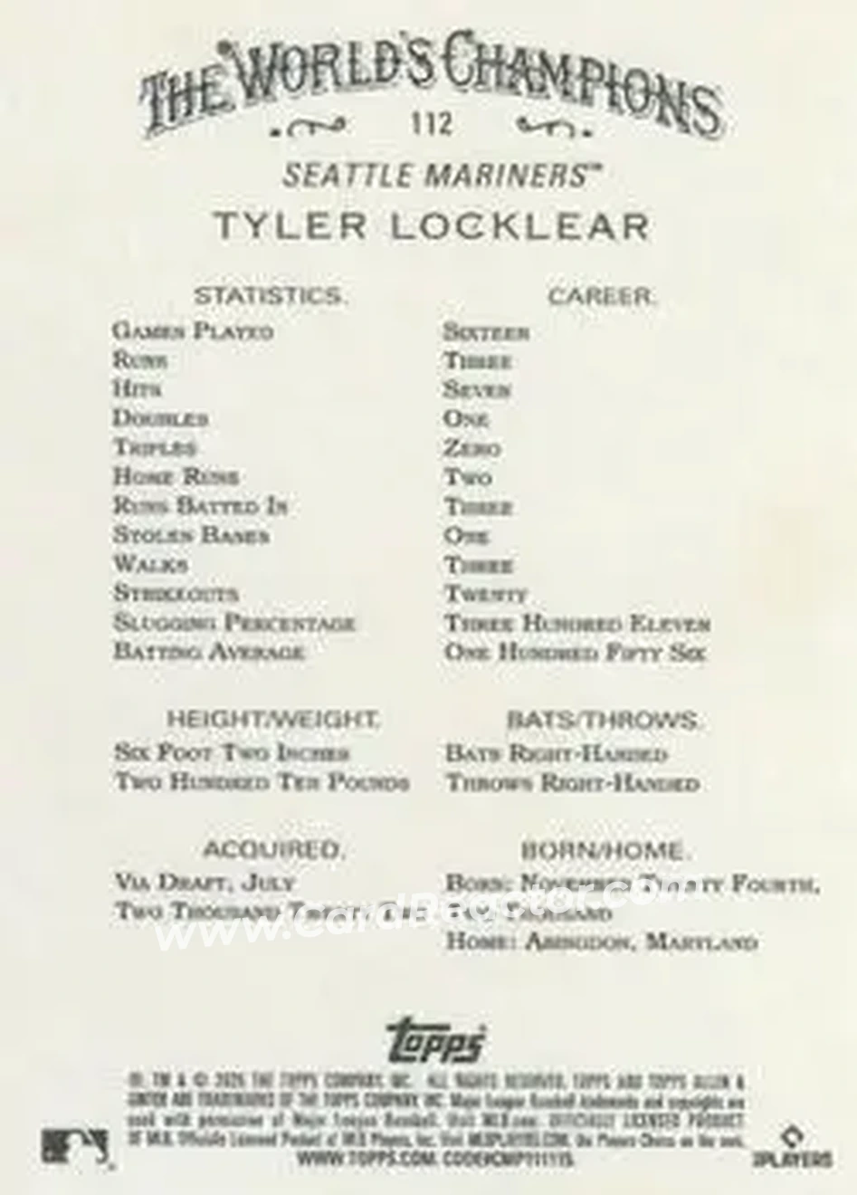 Back of Tyler Locklear