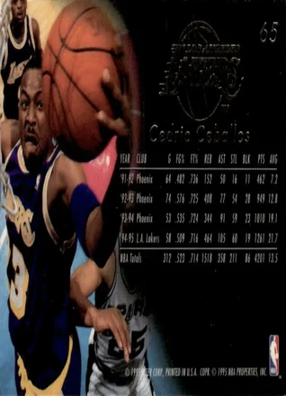 Verso de Cedric Ceballos