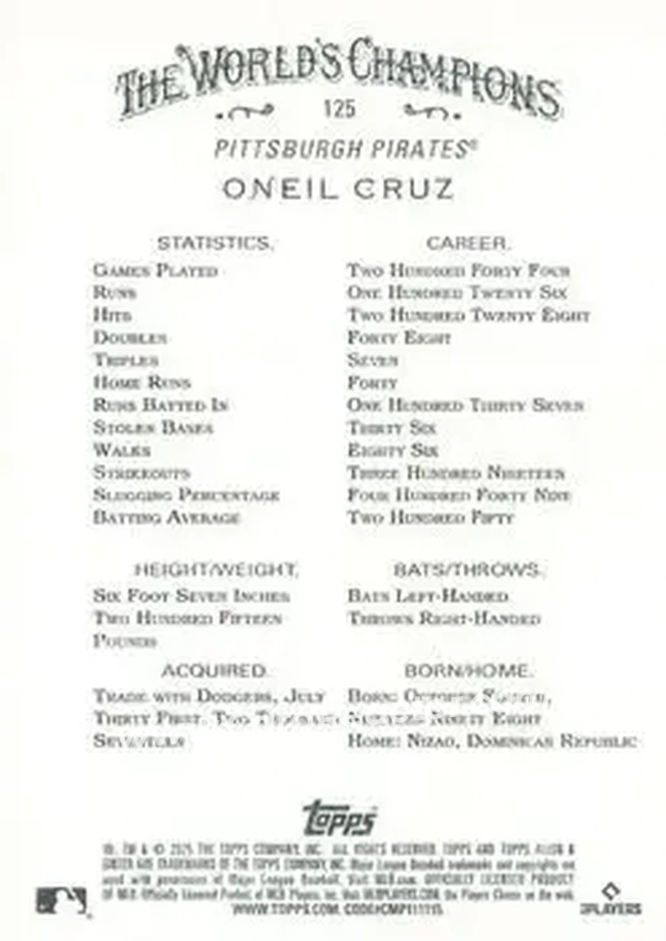 Back of Oneil Cruz