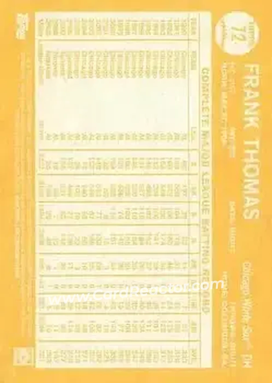 Back of Frank Thomas