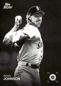 2025 Topps Black & White #097 - Randy Johnson - Seattle Mariners