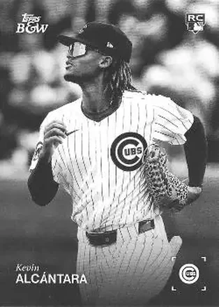 2025 Topps Black & White #100 Kevin Alcántara