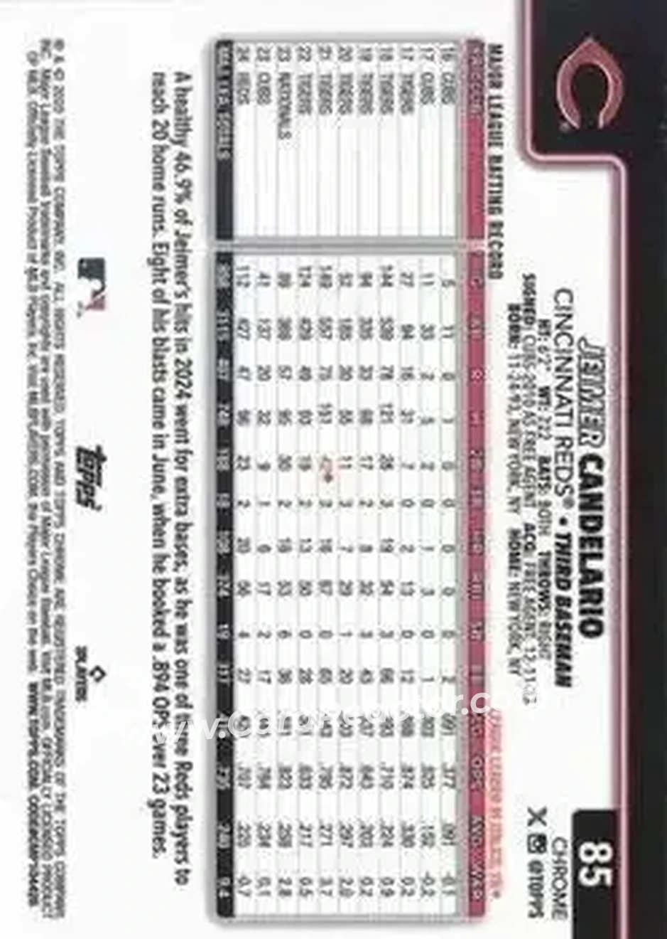 Back of Jeimer Candelario