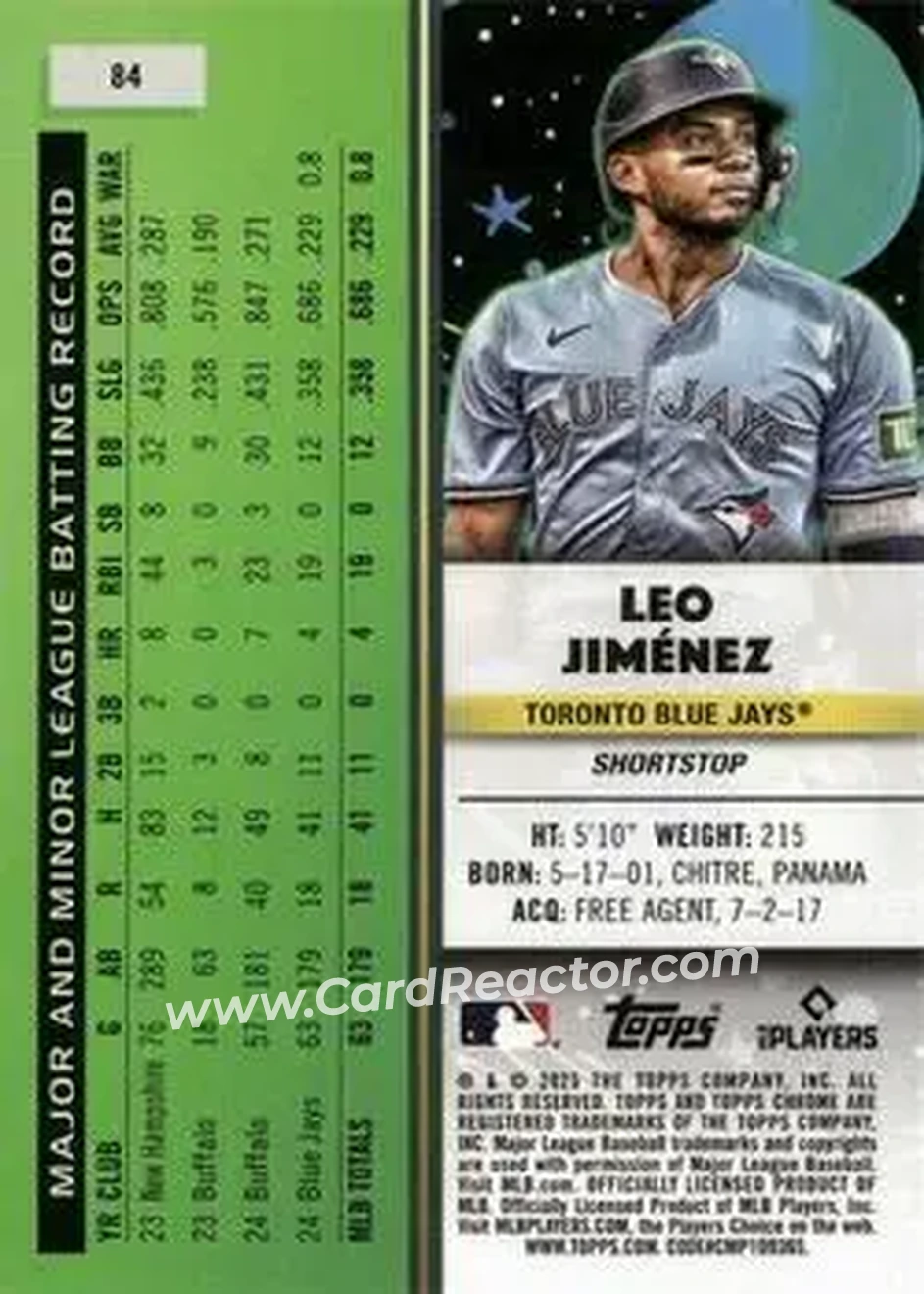 Back of Leo Jiménez