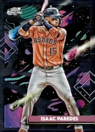 2025 Topps Chrome Cosmic #90 Isaac Paredes
