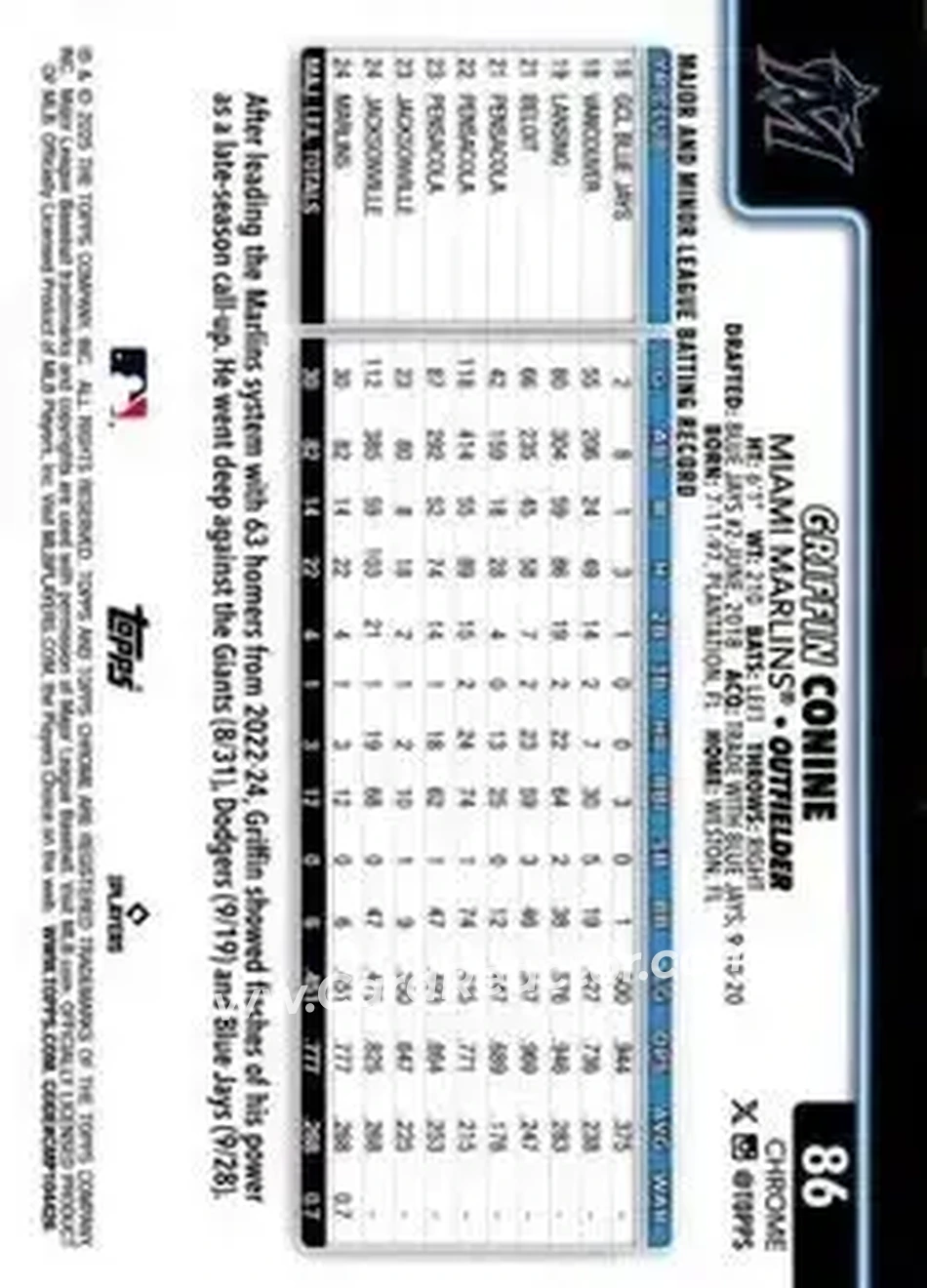 Back of Griffin Conine