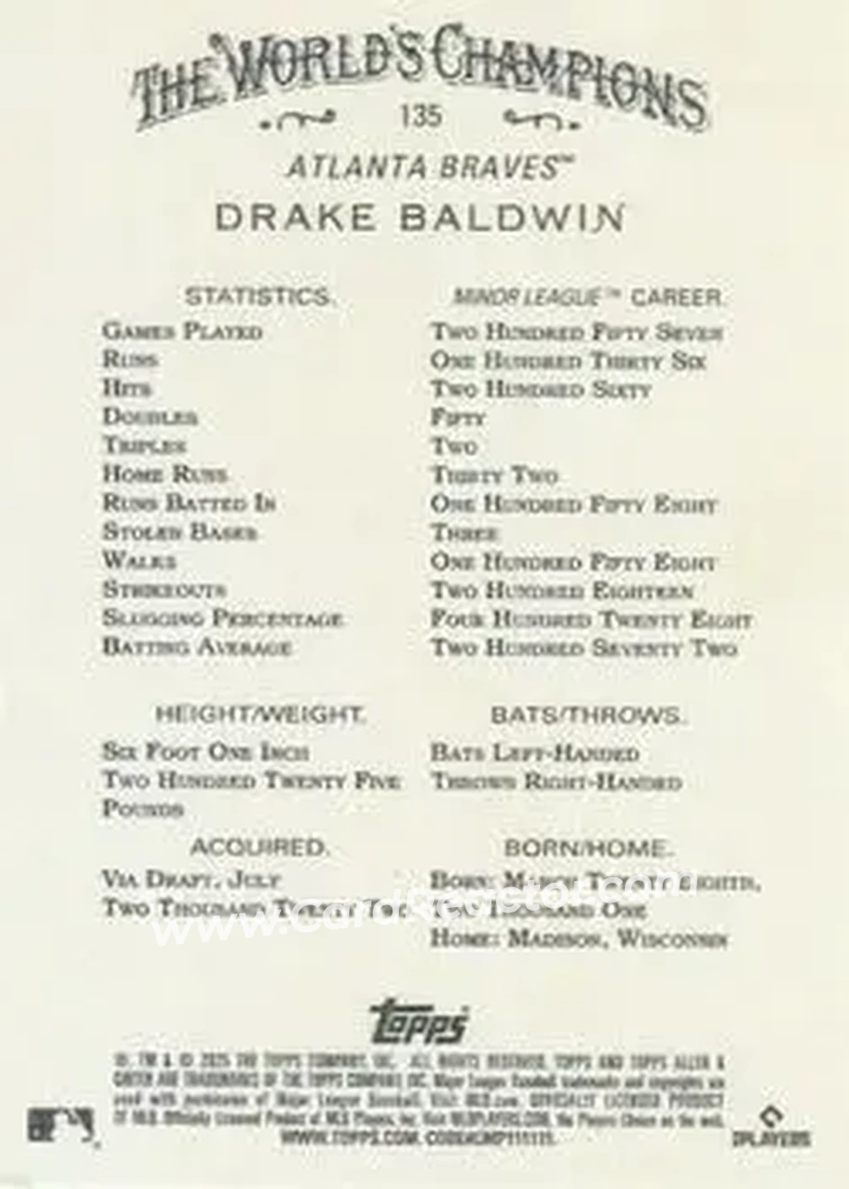 Back of Drake Baldwin