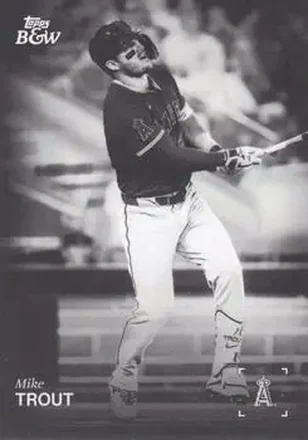 2025 Topps Black & White #106 Mike Trout