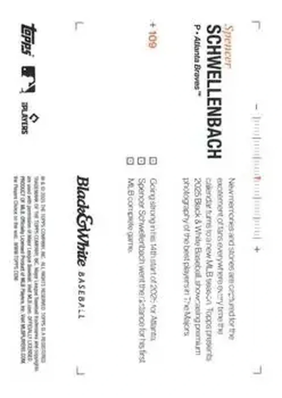 Back of Spencer Schwellenbach