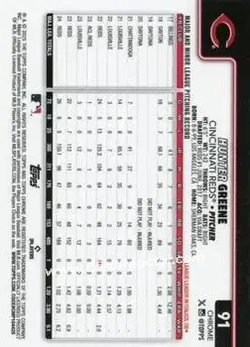 Back of Hunter Greene