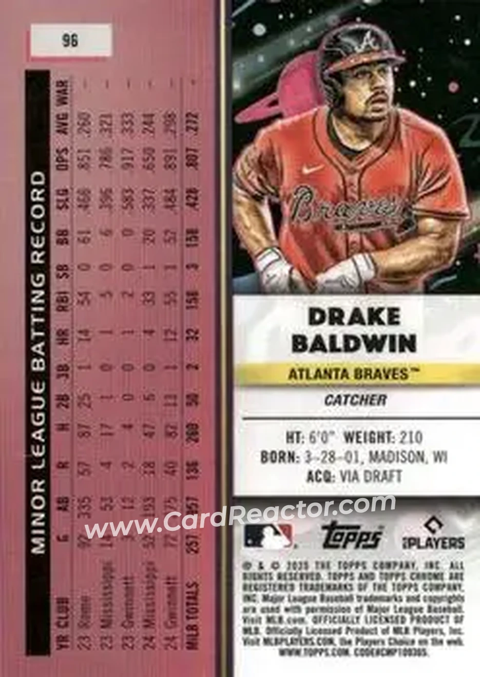 Back of Drake Baldwin