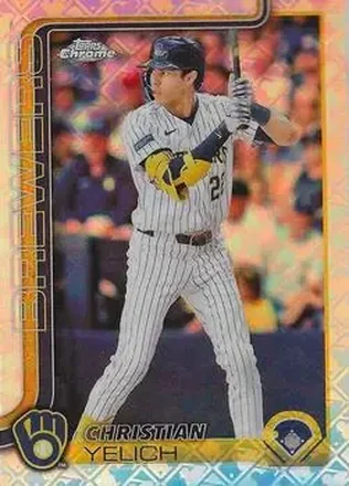 2025 Topps Chrome Logofractor Edition #89 Christian Yelich