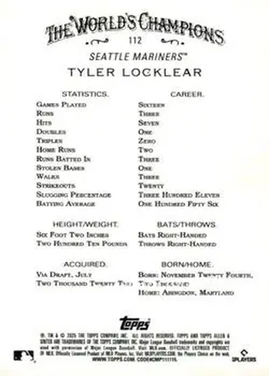 Back of Tyler Locklear