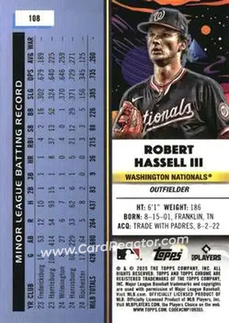 Back of Robert Hassell III