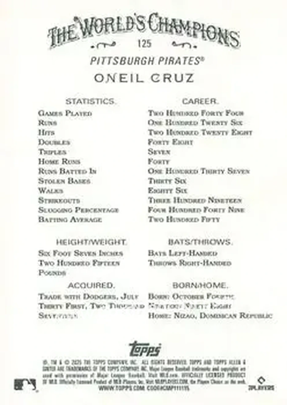 Back of Oneil Cruz