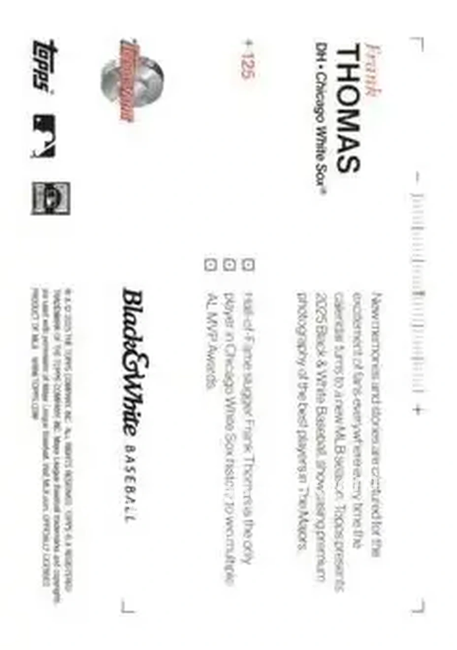 Back of Frank Thomas