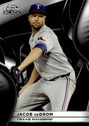 2025 Topps Chrome Black #123 Jacob deGrom